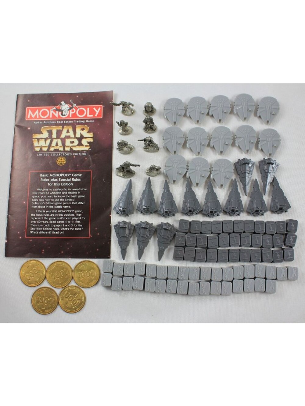Star Wars Monopoly Limited Collectors Edition Game Pieces Partial Set 1996